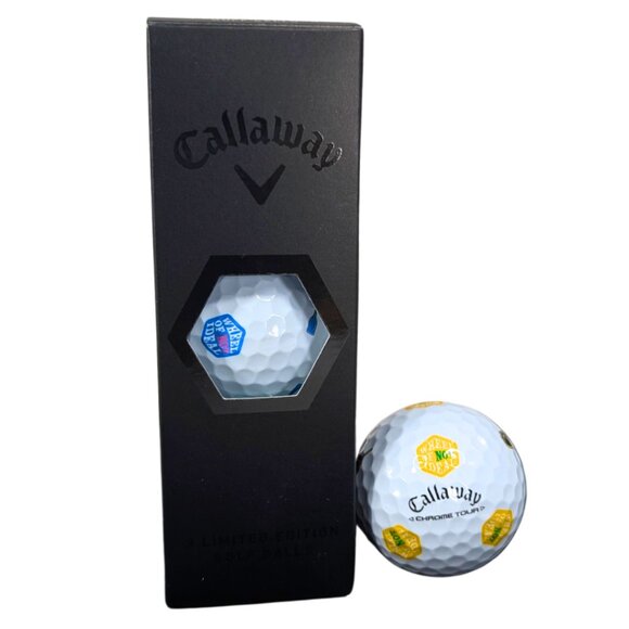 Callaway x Good Good 4 NEW Wheel of Not Ideal Super Tour Truvis Golf Balls - Picture 2 of 5